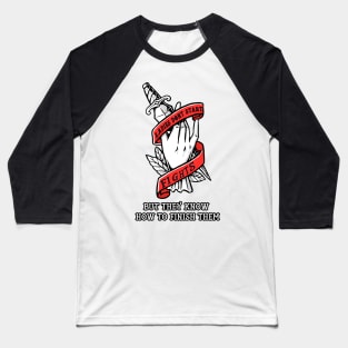 Pen and Paper Lady Quote Baseball T-Shirt